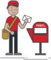 Post Office Illustration