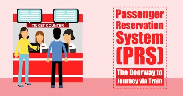 Customer at India Post counter booking railway ticket